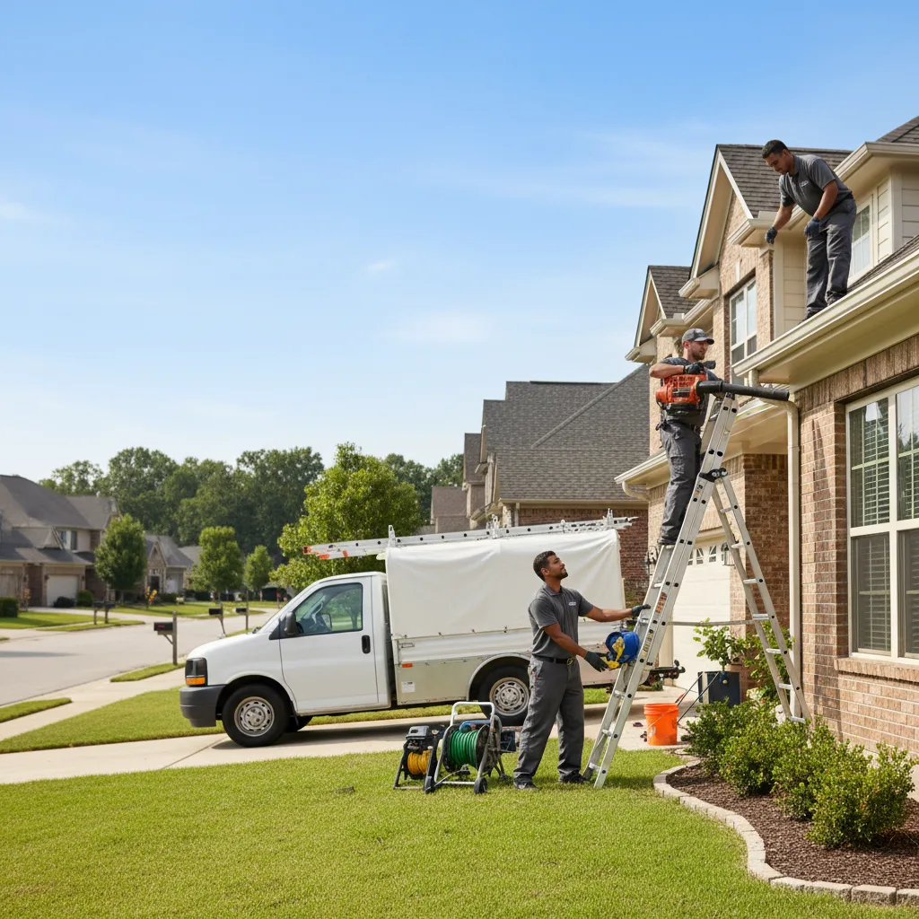 Home Gutter Service in Mcqueeney, TX near me
